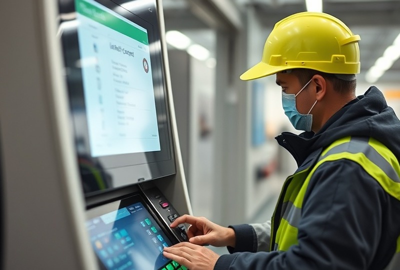 Terminal de autoservicio con protección anti-skimming instalada